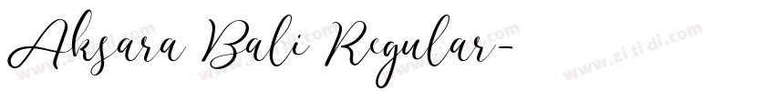 Aksara Bali Regular字体转换